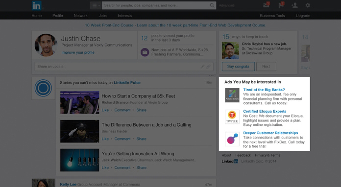 LinkedIn Ads for traffic to coaching and consulting websites