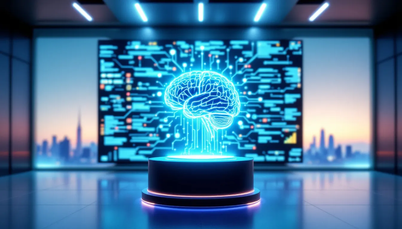An illustration depicting the role of artificial intelligence in business planning.