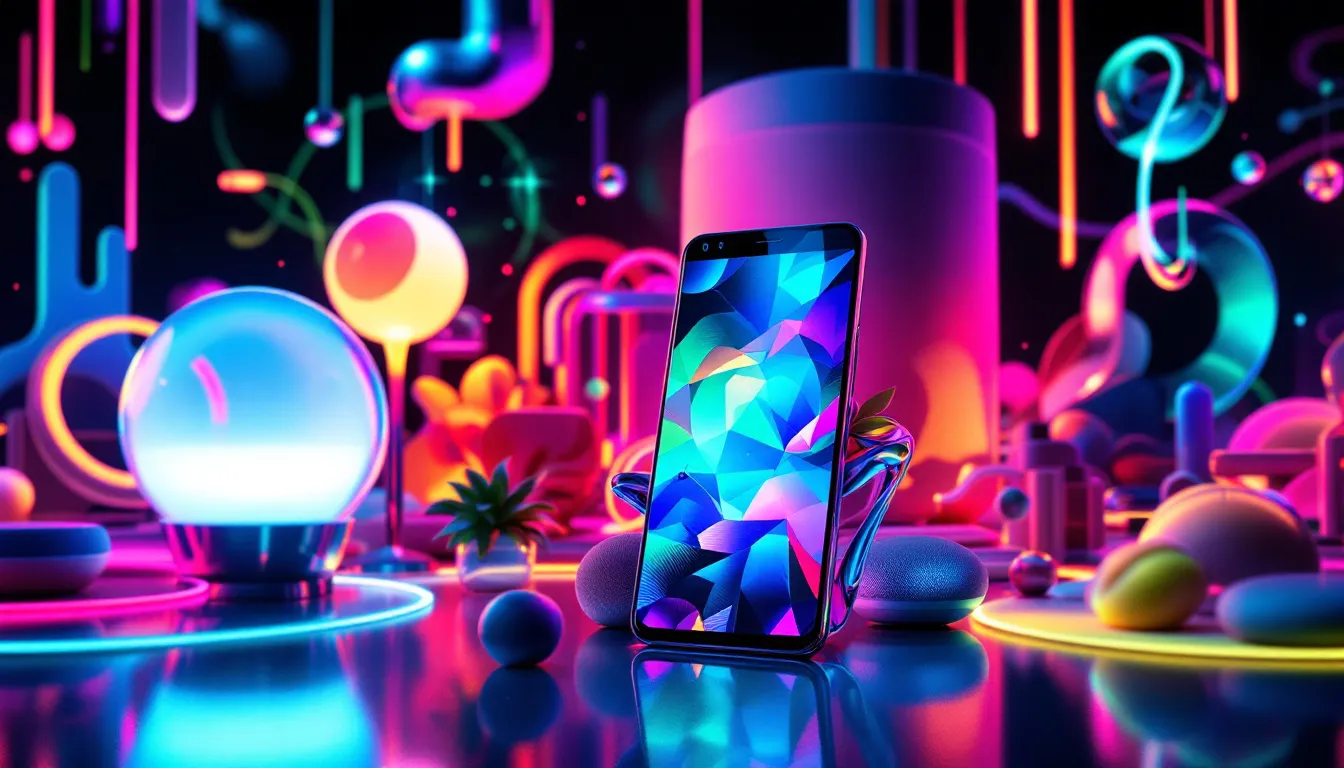 A collage of Google products utilizing generative AI features.